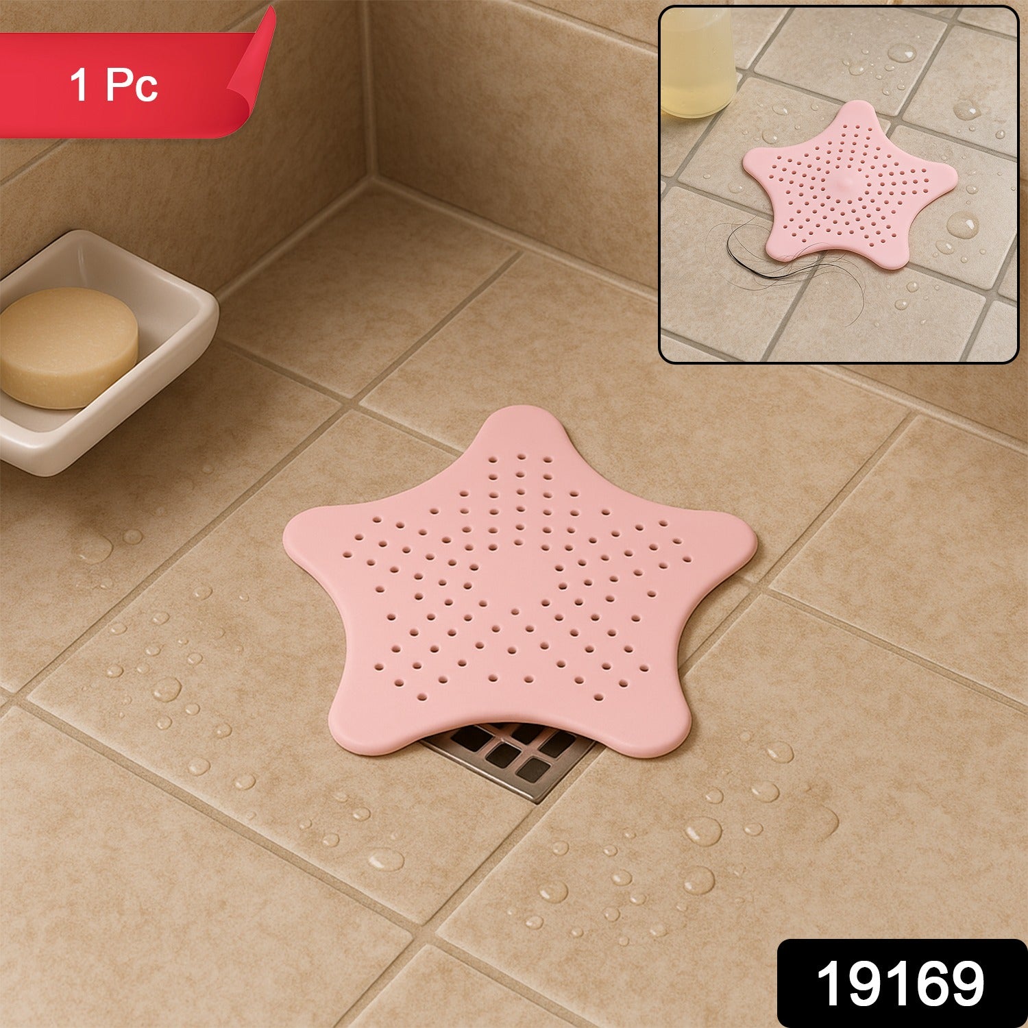Silicone Starfish Drain Filter for Bathroom Sink – Baby Pink Silicone Starfish Drain Filter for Bathroom Sink – Baby Pink